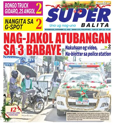 davao news today|Superbalita Davao .